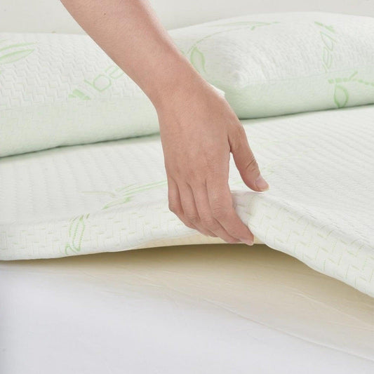 Bamboo Mattress Topper 2.5cm Anti Slip Gel Memory Foam