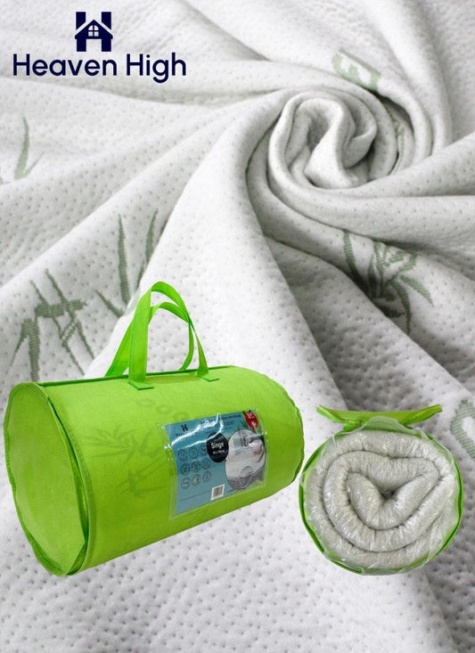 40D Bamboo Mattress Topper 2.5 Gel Memory Foam, Anti Slip Memory Foam , 300gsm by Heaven High