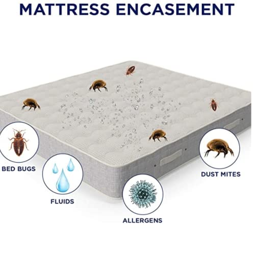 Zipped Waterproof Mattress Encasement Protector Cover