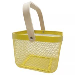 Fruit Basket Shower Handle Food Storage Fruit Steel Mesh Shopping Organiser Kitchen Metal - 4A's Global