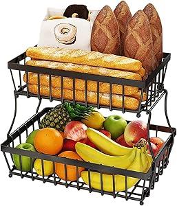 2 tier fruit basket