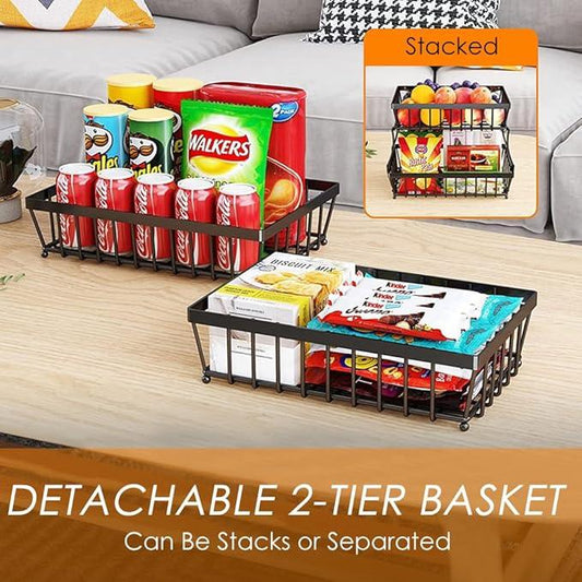 2 tier detachable baskt