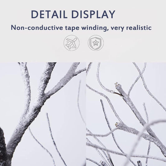 Outdoor LED Christmas Tree Warm white LED lights, snowy twig design,Indoor Outdoor flexible branches for shaping and styling Battery Operated 2ft, 5ft, 6ft