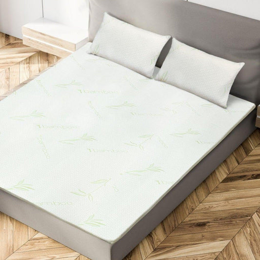 Bamboo Mattress Topper 2.5cm Anti Slip Gel Memory Foam