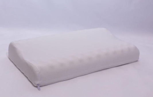High Living Pillow Memory Foam Neck Contour Air Flow Pillow With Cool Touch for Neck Zipped Washable Cover Memory Foam Pillow High Living