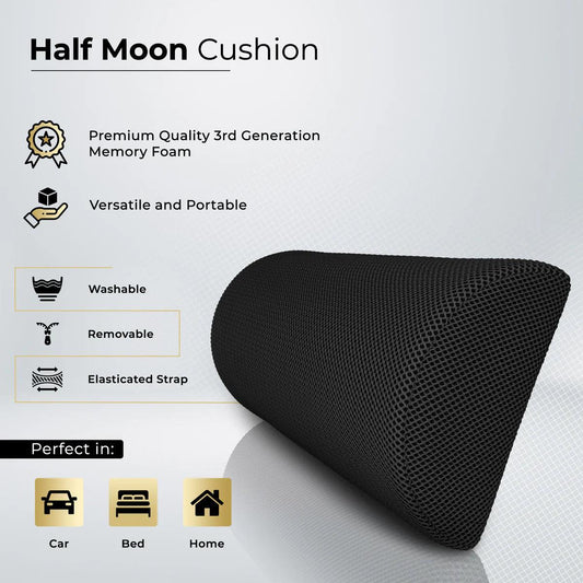 Washable Halfmoon cushion