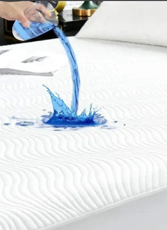 Mattress Protector Silver ion Antibacterial Treated Soft Breathable Waterproof 3D Air Layer Bamboo Fabric Cover Topper Pad