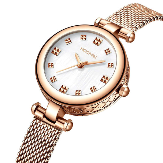 High living Women's Luxury Stainless Steel Wrist Watch