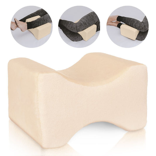 Orthopaedic Memory Foam Contour Leg Pillow for Firm Back, Hips, & Knee Support
