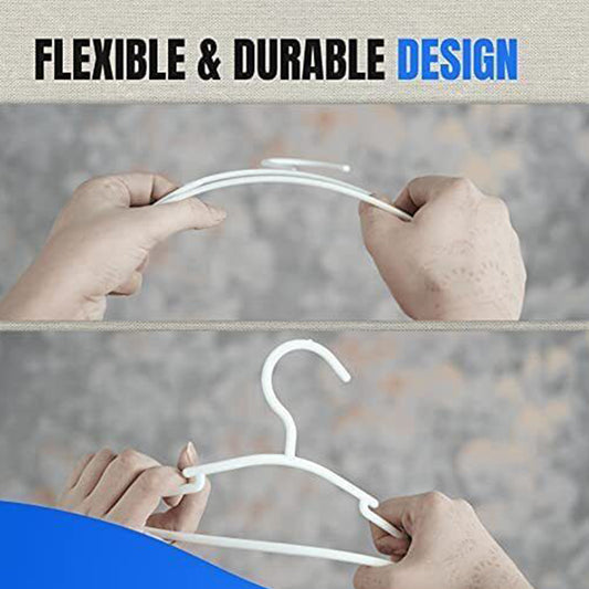 Baby Hangers for Clothes Sturdy Tubular-Space Saving Plastic Kids Pack of 18-36