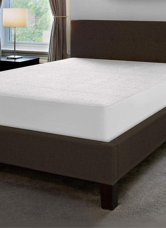 Teddy Bear Waterproof Fitted Bedsheets, TerryTowel Mattress Protector Topper Cover Non Noisy Breathable