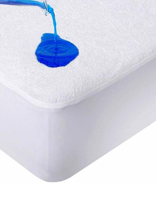 Teddy Bear Waterproof Fitted Bedsheets, TerryTowel Mattress Protector Topper Cover Non Noisy Breathable