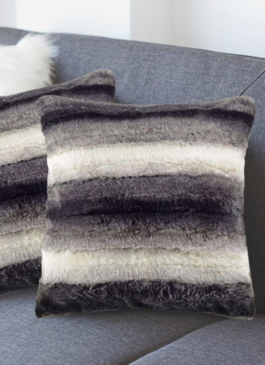 Faux Fur Rabbit Cushion Covers Soft Teddy Hug Pillow