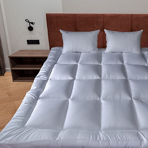 Highliving Microfiber Mattress Topper Heavy Fill 4-Inch