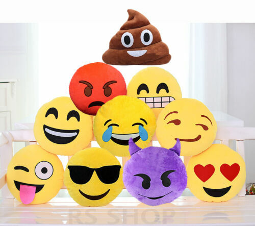 Smiley Face cushion Emoji Cushion Pillow Plush cushion Yellow SMILEY CUSHION