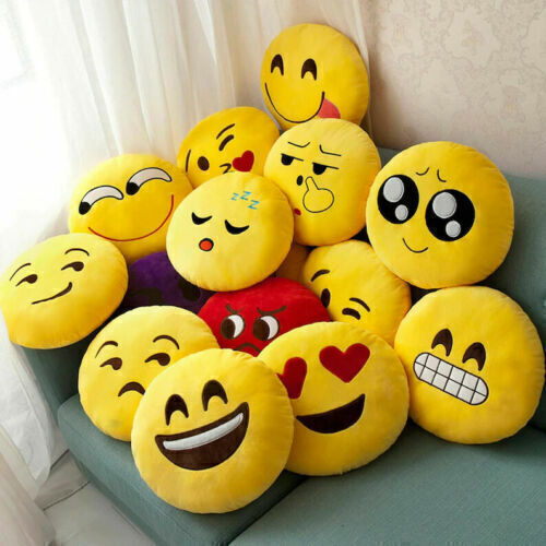 Smiley Face cushion Emoji Cushion Pillow Plush cushion Yellow SMILEY CUSHION