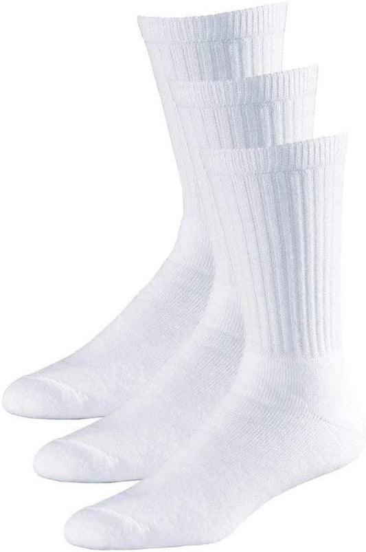 Pack of 15 Pairs - Men's Black, White, and Grey Cotton Rich Cushion Sole Sport Socks