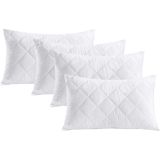  Soft Quilted pillow protectors 