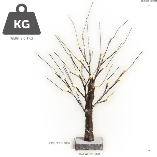 Outdoor LED Christmas Tree Warm white LED lights, snowy twig design,Indoor Outdoor flexible branches for shaping and styling Battery Operated 2ft, 5ft, 6ft