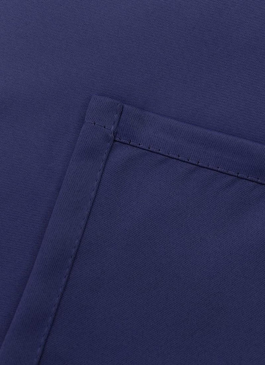 Thermal Thick Blackout Eyelet Ring Curtain - Blackout Curtains - Navy Blue