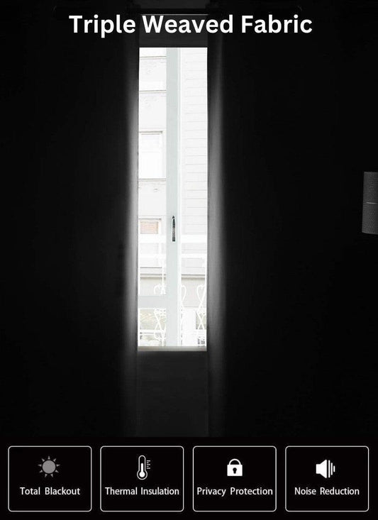 Thermal Thick Blackout Eyelet Ring Curtain - Blackout Curtains - Red