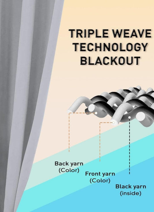 Thermal Thick Blackout Eyelet Ring Curtain - Blackout Curtains Silver