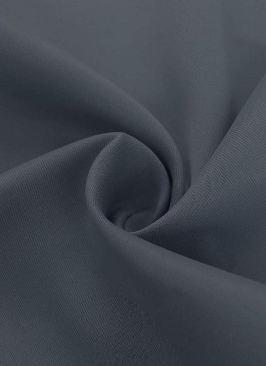 Thermal Thick Blackout Eyelet Ring Curtain - Blackout Curtains - Charcoal