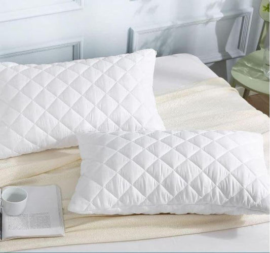 Highliving Zipped Quilted Pillow Protector Anti Allergy - Pair - 4A's Global