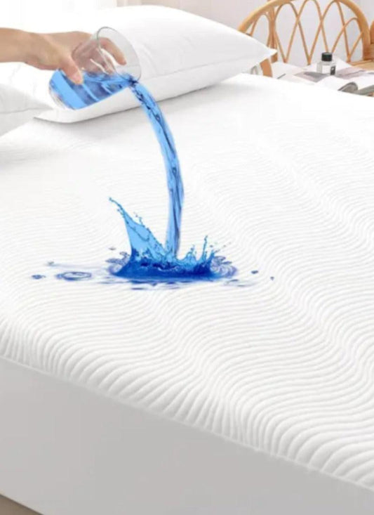 Mattress Protector Silver ion Antibacterial Treated Soft Breathable Waterproof 3D Air Layer Bamboo Fabric Cover Topper Pad
