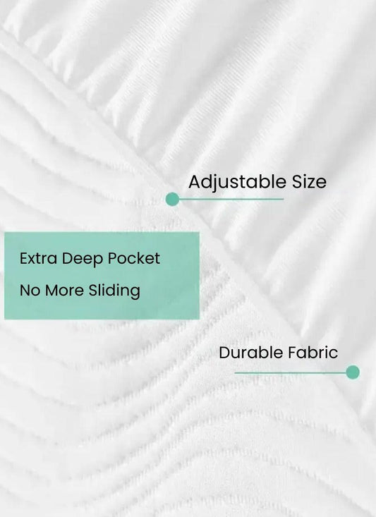 Mattress Protector Silver ion Antibacterial Treated Soft Breathable Waterproof 3D Air Layer Bamboo Fabric Cover Topper Pad