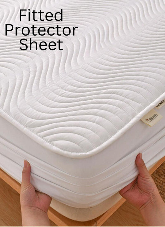Mattress Protector Silver ion Antibacterial Treated Soft Breathable Waterproof 3D Air Layer Bamboo Fabric Cover Topper Pad