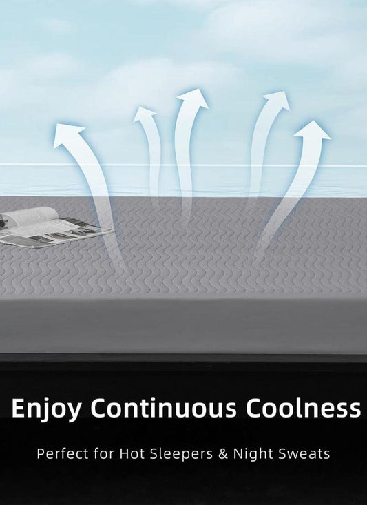 Mattress Protector Silver ion Antibacterial Treated Soft Breathable Waterproof 3D Air Layer Bamboo Fabric Cover Topper Pad