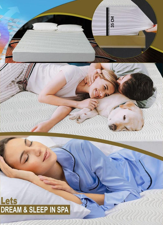 Mattress Protector Silver ion Antibacterial Treated Soft Breathable Waterproof 3D Air Layer Bamboo Fabric Cover Topper Pad