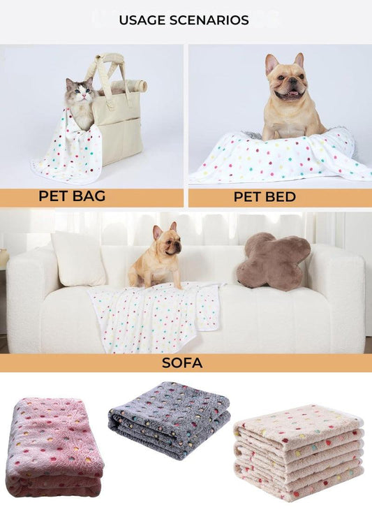 Teddy Bear Fleece Blanket Throw, Lightweight Polka Dot Blankets for Sofa,Couch,Bed,Super Soft Cozy