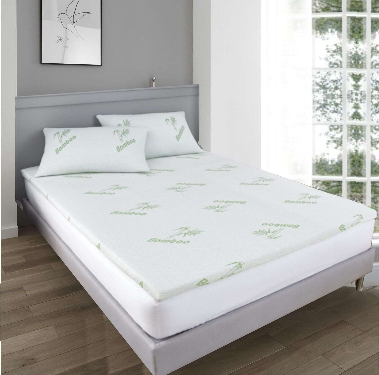 Quality Bamboo Memory Foam Mattress Topper 2.5cm Dsnapupshop