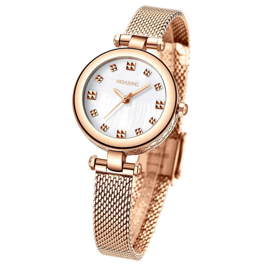 High living Women's Luxury Stainless Steel Wrist Watch
