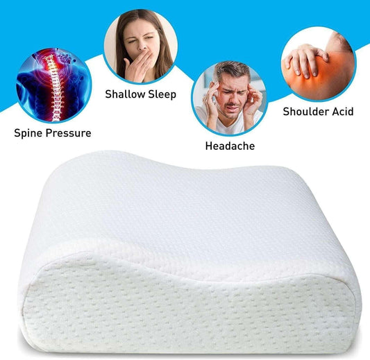 Memory Foam Gel Pillow Cooling Pillow Contoured Neck Back Support