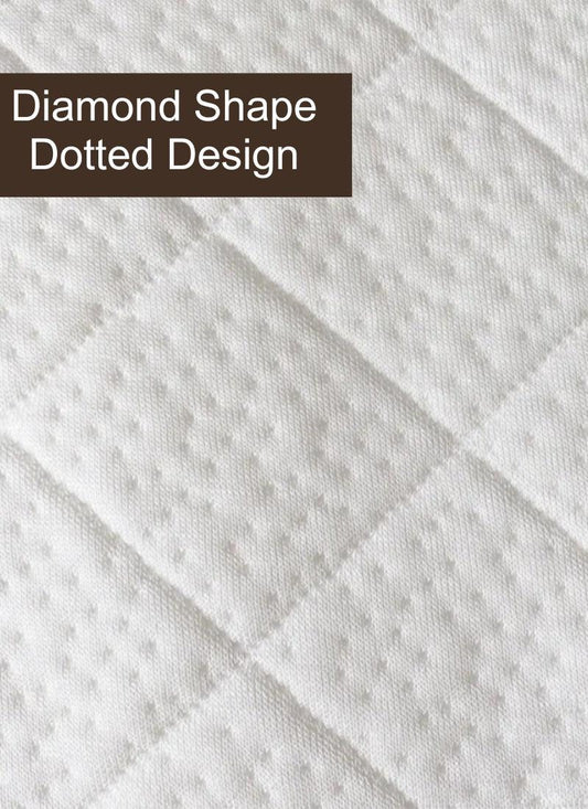Waterproof Premium Bamboo Quilted Mattress Protector - Non Noisy Bed Bug Proof - Diamond Shape