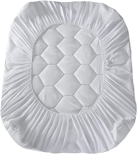 Quilted Mattress Protector Fitted Cover 30cm