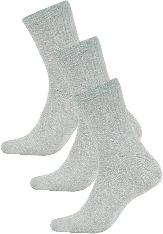 Pack of 15 Pairs - Men's Black, White, and Grey Cotton Rich Cushion Sole Sport Socks