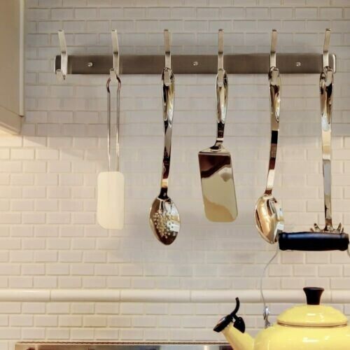 Stay Unique Wall-Mounted Stainless Steel Coat Hooks - 6 Hooks